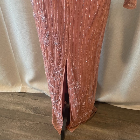 Mac Duggal Pink and Silver Embellished Gown - Picture 9 of 14